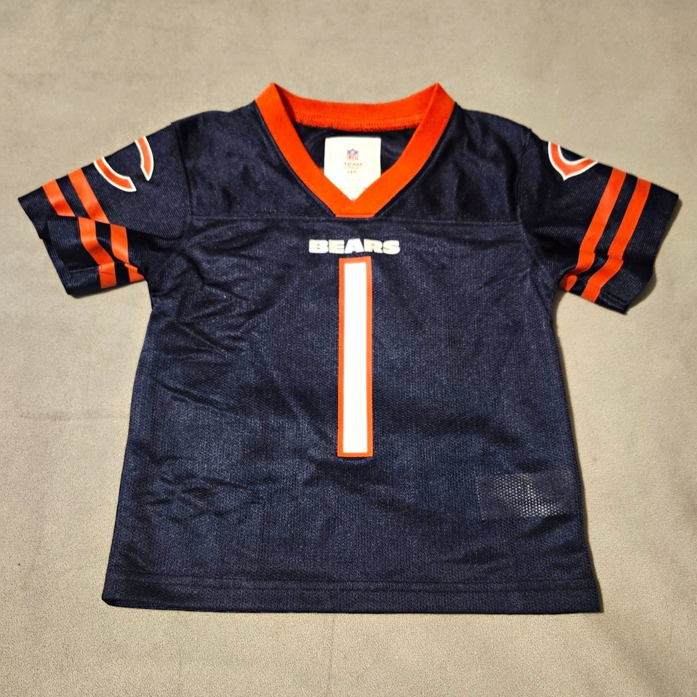 Chicago Bears Justin Fields #1 Jersey Toddler 3T NFL Team Apparel Navy Kids